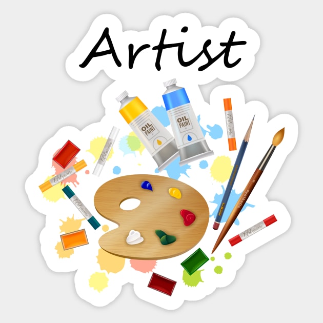 Artist Sticker by Abu Muorad